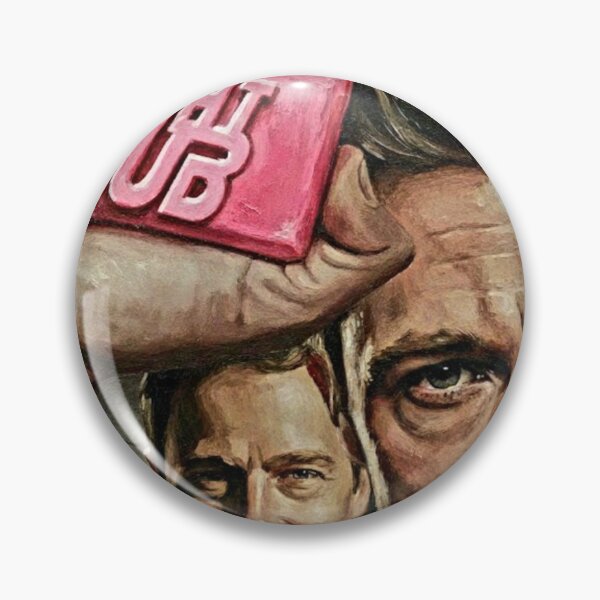 Item preview, Pink Soap Close-Up Cult Film Art | Two Man Psychological Drama Painting | Intense Movie Poster designed and sold by Art's Diner.