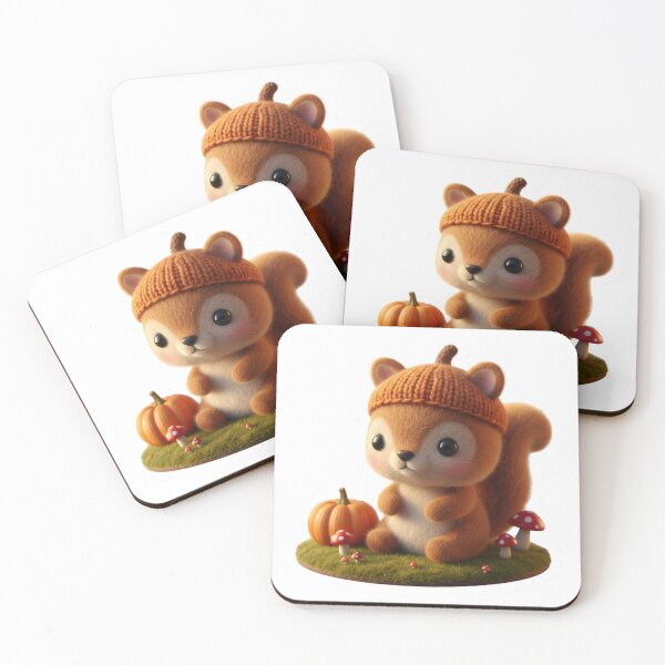 Item preview, Chibi Cute Squirrel Sticker designed and sold by samardesign.