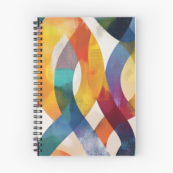 Item preview, Abstract Swirly Ribbons in Rainbow Colors designed and sold by DuckyRubin.