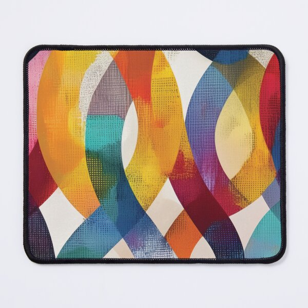 Item preview, Abstract Swirly Ribbons in Rainbow Colors designed and sold by DuckyRubin.