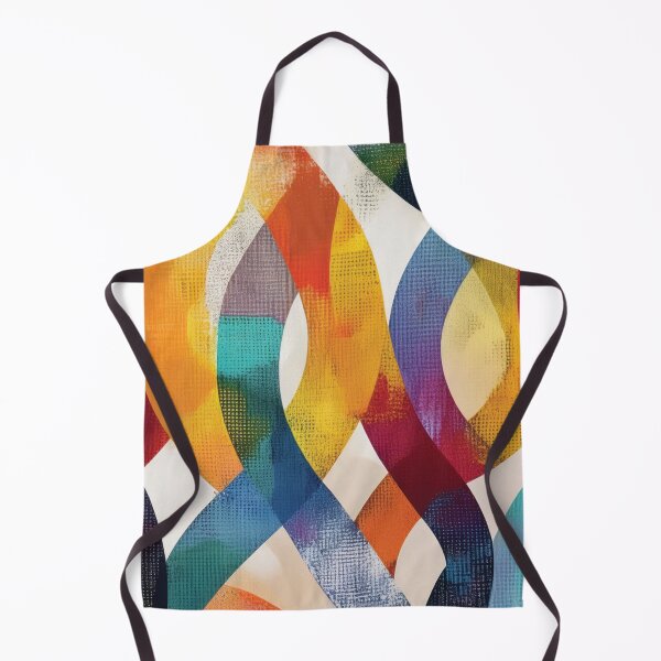 Item preview, Abstract Swirly Ribbons in Rainbow Colors designed and sold by DuckyRubin.