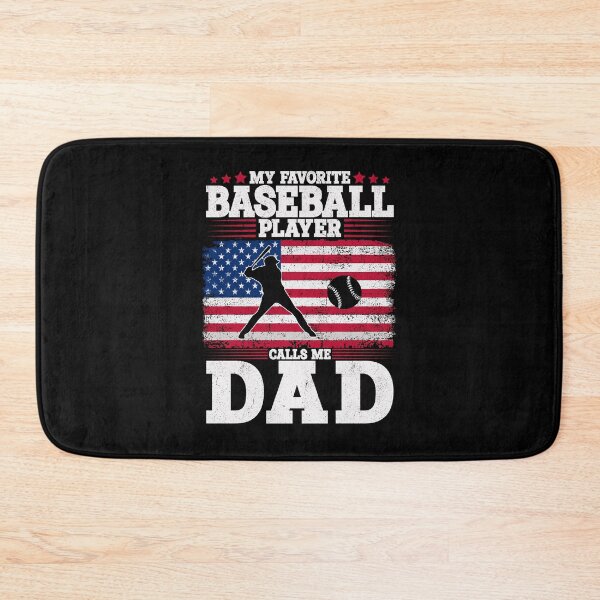 Item preview, My Favorite Baseball Player Calls Me Dad Patriotic Father's Day designed and sold by Gogetgiggles.
