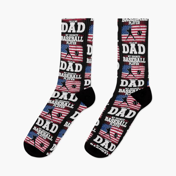Item preview, My Favorite Baseball Player Calls Me Dad Patriotic Father's Day designed and sold by Gogetgiggles.