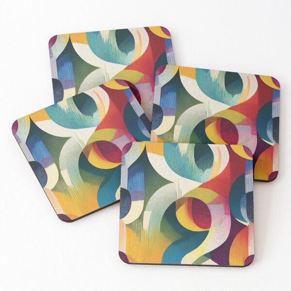 Item preview, Abstract Swirly Loops in Rainbow Colors designed and sold by DuckyRubin.