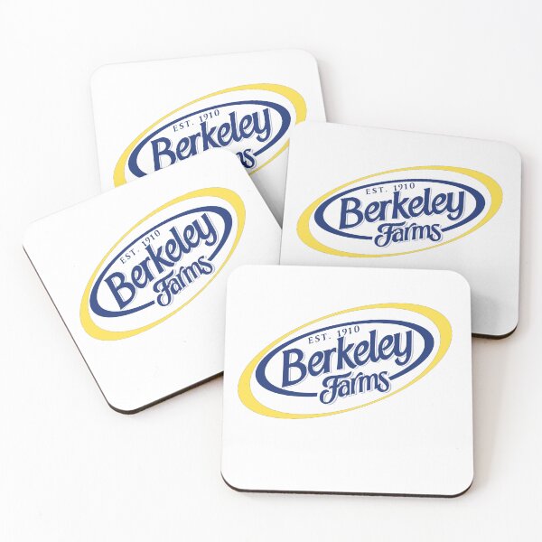 Item preview, A vintage-inspired look at the classic Berkeley Farms dairy logo, celebrating a piece of California food, packaging, and graphic design history. Berkeley, California designed and sold by PIXEL POP DESIGNS - Beyond the Norm!.