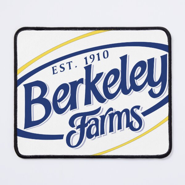 Item preview, A vintage-inspired look at the classic Berkeley Farms dairy logo, celebrating a piece of California food, packaging, and graphic design history. Berkeley, California designed and sold by PIXEL POP DESIGNS - Beyond the Norm!.