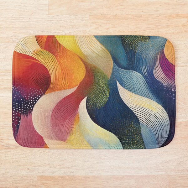 Item preview, Abstract Swirls in Rainbow Colors designed and sold by DuckyRubin.