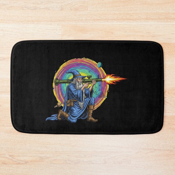 Item preview, Retro Wizard with Rifle Gun designed and sold by TeeARTHY.