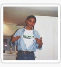 Dartmouth University Obama Sticker Sticker