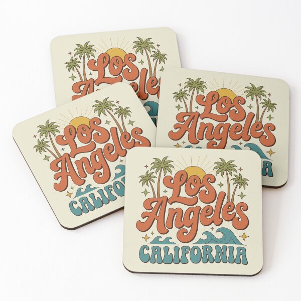 Item preview, Los Angeles California Groovy Retro 70s Beach designed and sold by WAMTEES.