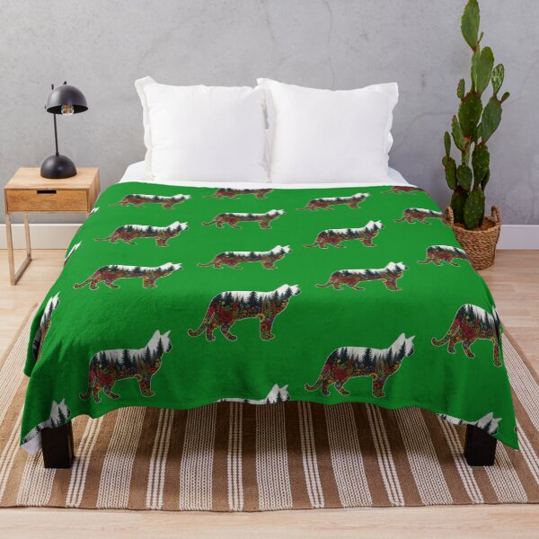 Item preview, Forest Trees and Flowers Cat Silhouette designed and sold by TeeARTHY.