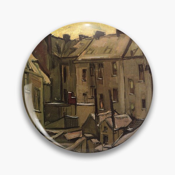 Item preview, Vincent Van Gogh - Backyards Of Old Houses In Antwerp In The Snow designed and sold by st1art.