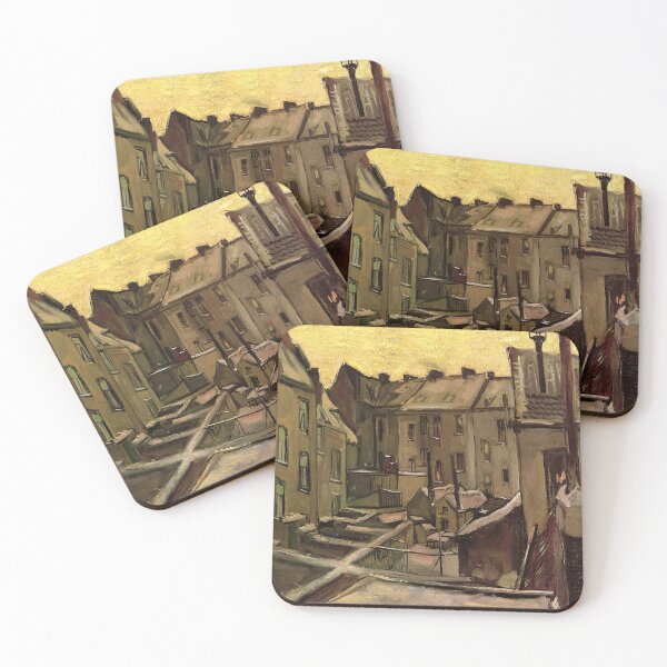 Item preview, Vincent Van Gogh - Backyards Of Old Houses In Antwerp In The Snow designed and sold by st1art.