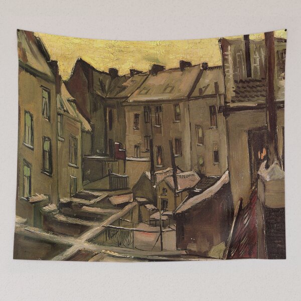 Item preview, Vincent Van Gogh - Backyards Of Old Houses In Antwerp In The Snow designed and sold by st1art.