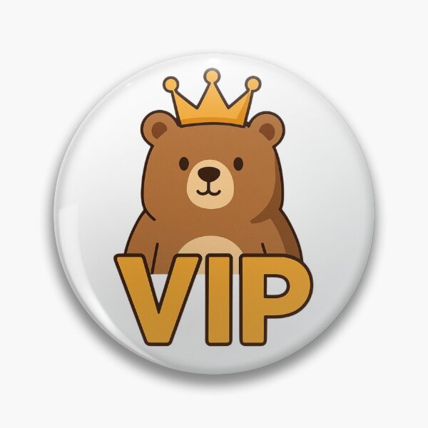 Item preview, VIP Bear – Cute Funny Cartoon designed and sold by Papier Atelier Art.