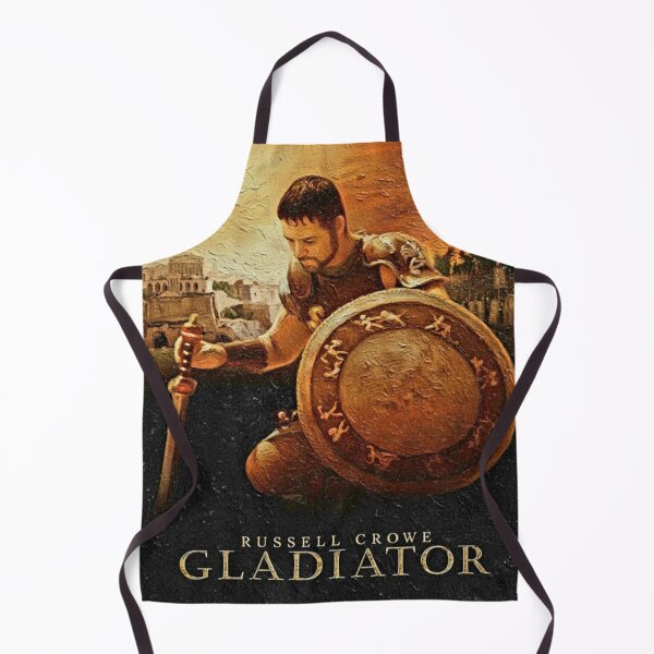 Artikelvorschau, Kunst mit kniendem Gladiator und Rüstungsschild | Historisches Filmplakat | Feuriges Römisches Reich entworfen und verkauft von Art's Diner.