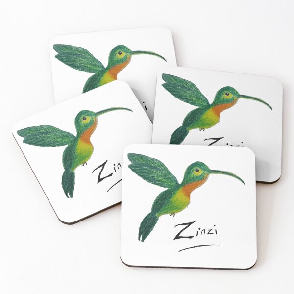 Item preview, Cute Hummingbird Cartoon – Tropical Caribbean Bird Illustration designed and sold by Vero De.