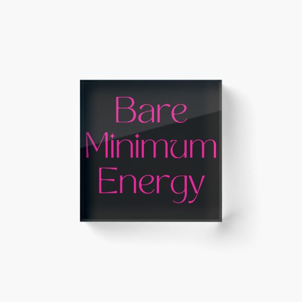 Item preview, Bare Minimum Energy designed and sold by proviax.
