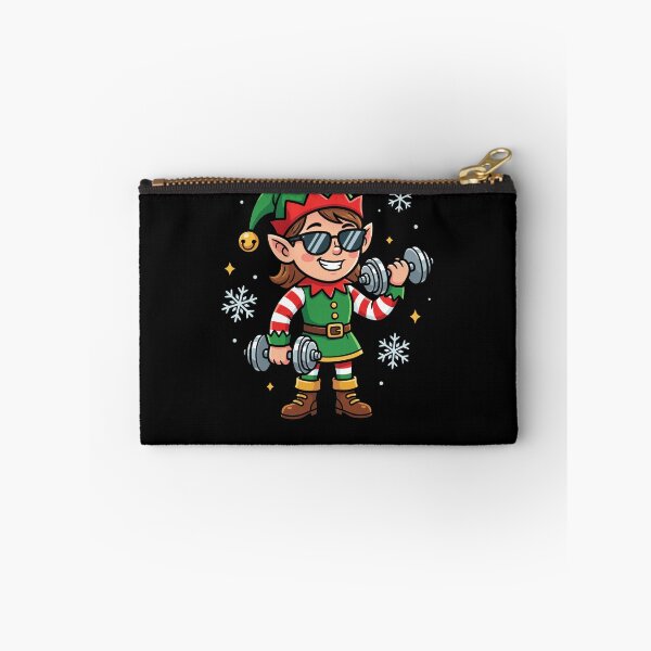 Item preview, Christmas Elf Weightlifter Gym Women's Funny Workout Gear designed and sold by DynamicDesign.