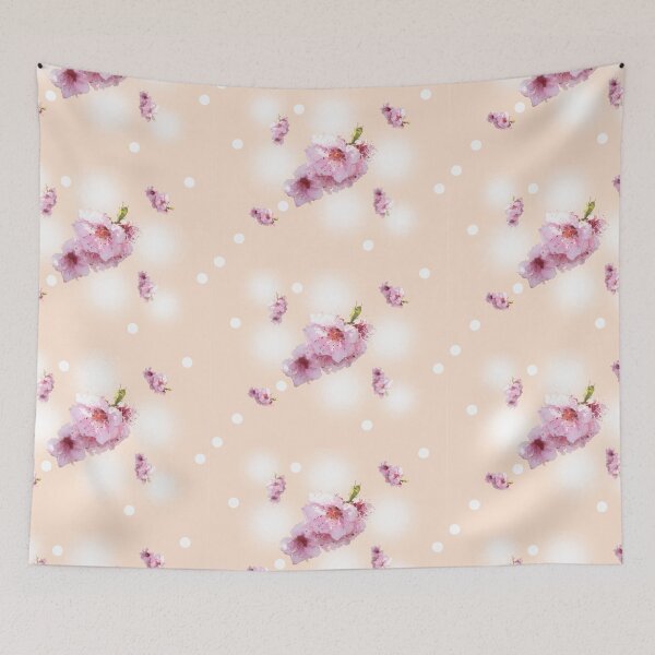 Item preview, Peach Colored Floral Blossoms designed and sold by MLanestudio.