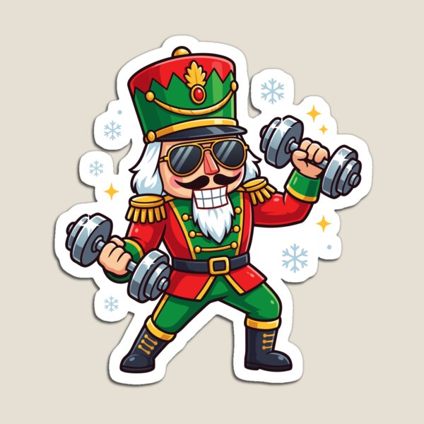 Item preview, Christmas Nutcracker Weightlifter Gym Funny Workout Gear designed and sold by DynamicDesign.