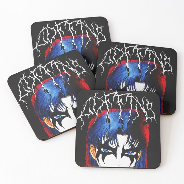 Item preview, COFFINS Corpse Paint Anime Girl - Black Metal Aesthetic designed and sold by CoffinsArt.