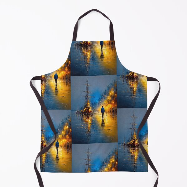 Item preview, Harbor of Golden Silence – Tranquil Reflections designed and sold by ArtesioByZaber.