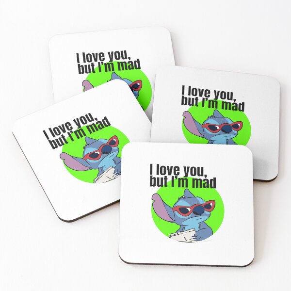 Item preview, I Love You, But I’m Mad – Stitch Mood designed and sold by Terrero.
