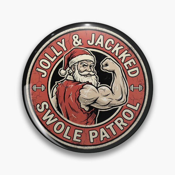 Item preview, Jolly And Jacked Swole Patrol Gym Christmas Funny Workout Gear designed and sold by DynamicDesign.