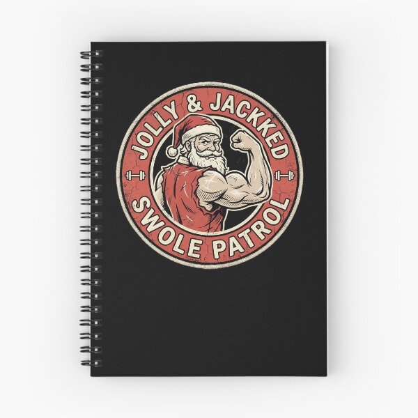Item preview, Jolly And Jacked Swole Patrol Gym Christmas Funny Workout Gear designed and sold by DynamicDesign.