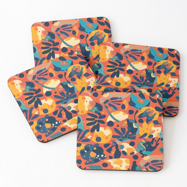 Item preview, Vibrant Abstract Organic Seamless Pattern - Retro Mid-Century Modern Background designed and sold by VibranPalette.
