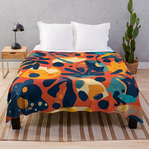 Item preview, Vibrant Abstract Organic Seamless Pattern - Retro Mid-Century Modern Background designed and sold by VibranPalette.