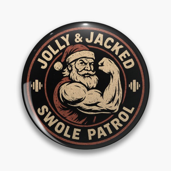 Item preview, Jolly And Jacked Swole Patrol Gym Christmas Funny Workout Gear designed and sold by DynamicDesign.