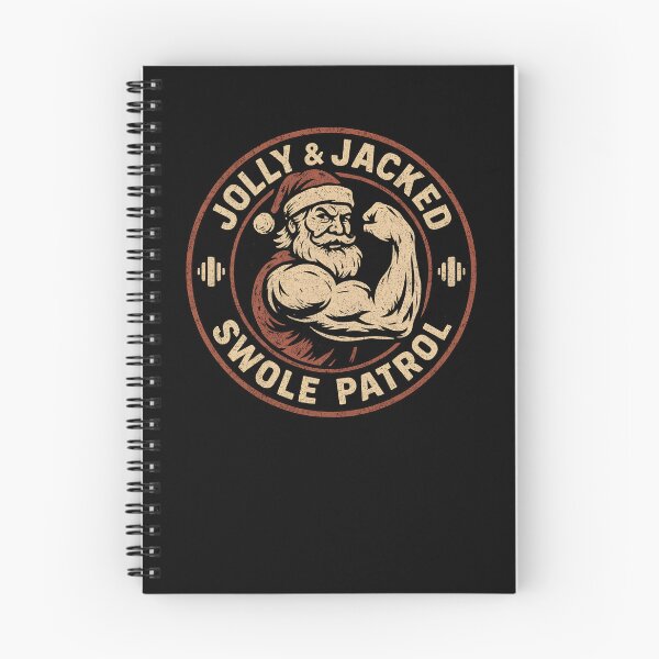 Item preview, Jolly And Jacked Swole Patrol Gym Christmas Funny Workout Gear designed and sold by DynamicDesign.