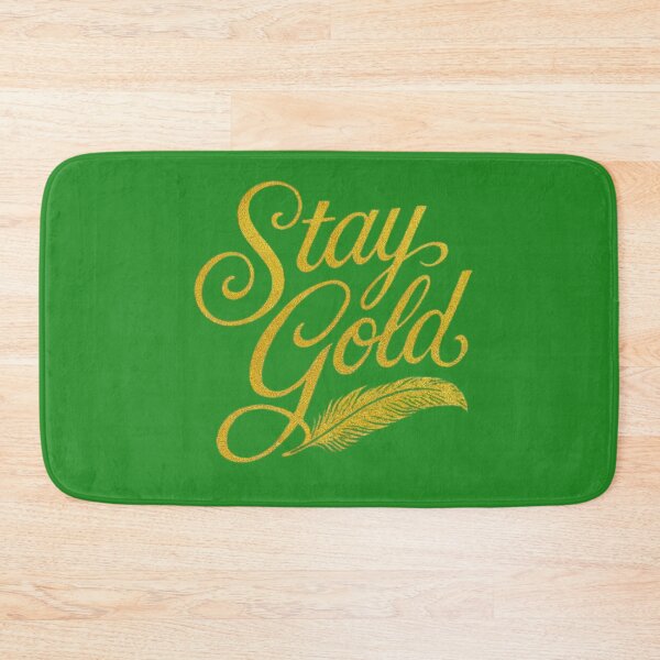 Item preview, Stay Gold Retro Glitter Feather Typography Design designed and sold by H2Vibes.