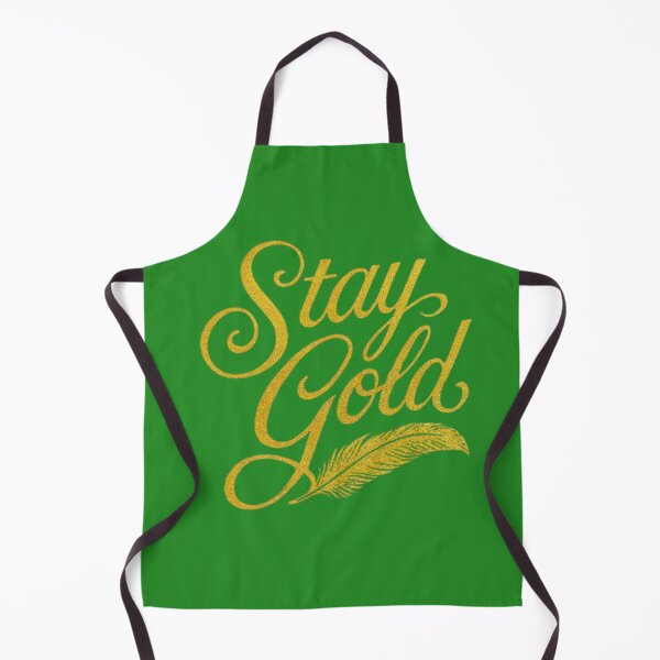 Item preview, Stay Gold Retro Glitter Feather Typography Design designed and sold by H2Vibes.