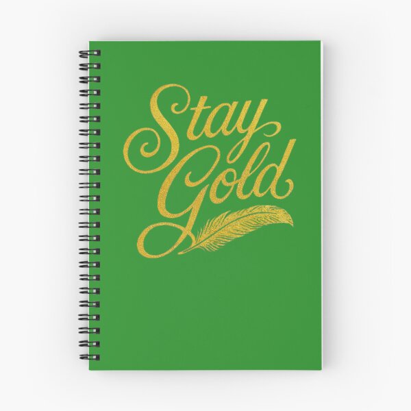 Item preview, Stay Gold Retro Glitter Feather Typography Design designed and sold by H2Vibes.