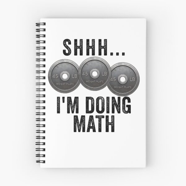 Item preview, Shhh.... I'm Doing Math Weights Gym Funny Workout Gear designed and sold by DynamicDesign.