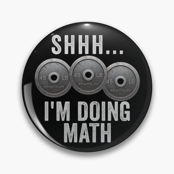 Item preview, Shhh.... I'm Doing Math Weights Gym Funny Workout Gear designed and sold by DynamicDesign.