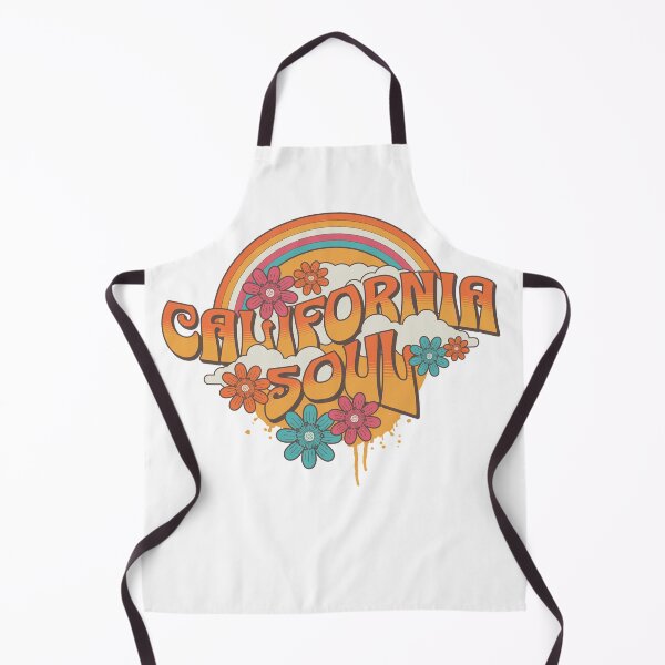 Item preview, California Soul - Retro Vintage 60s vibe with the flowers, fog and rainbow love of the Golden State designed and sold by Kathunk Designs.