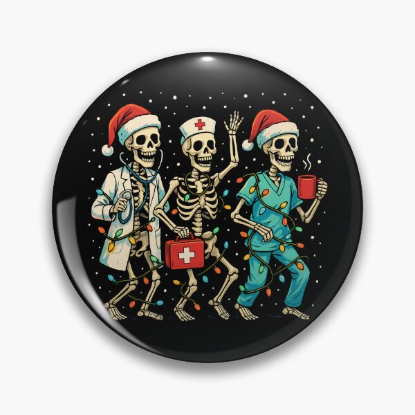 Item preview, Christmas Skeleton Nurse Funny Radiology Christmas Nurses Gear designed and sold by DynamicDesign.