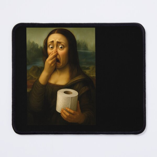 Artikelvorschau, Mona Lisa schnüffelt an Toilettenpapier (lustig) entworfen und verkauft von TeeARTHY.
