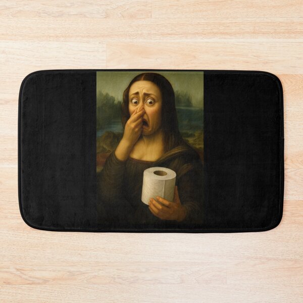 Item preview, Mona Lisa Sniffing Toilet Paper Funny designed and sold by TeeARTHY.