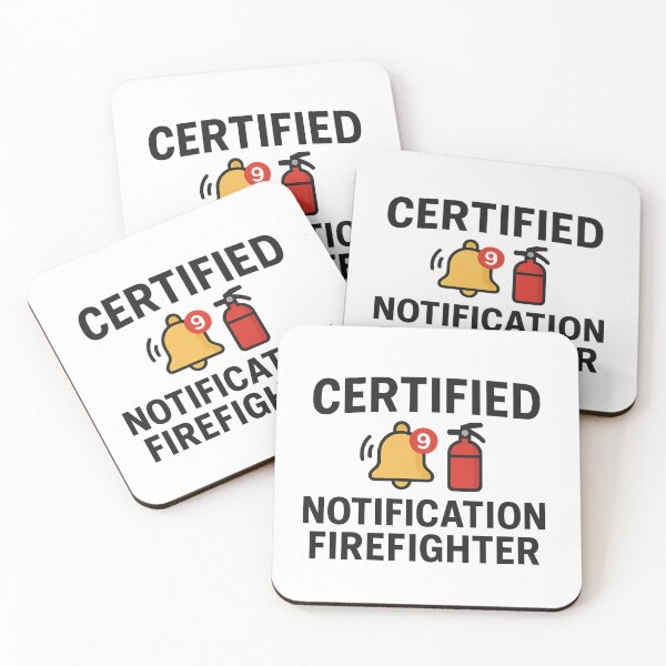 Item preview, Certified Notification Firefighter Group Chat Ping Storm designed and sold by POD DYNASTY | Original Print On Demand T-Shirt Graphics.