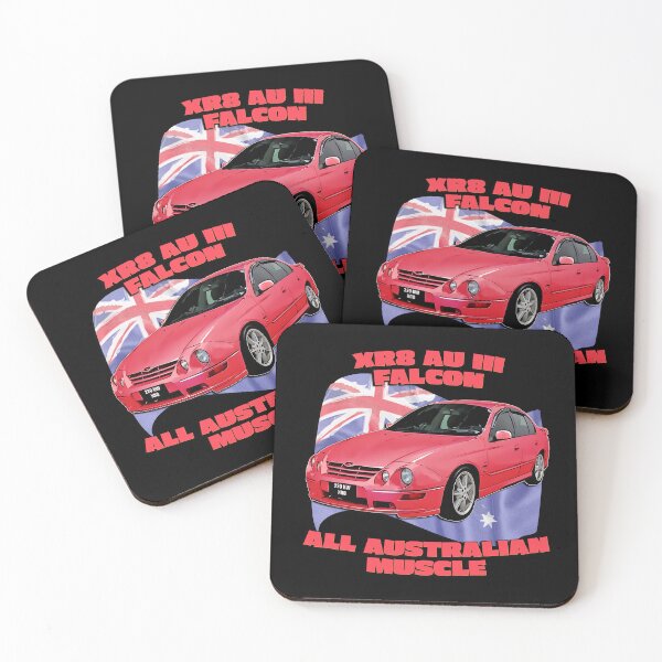 Item preview, XR8 AU III Falcon All Australian Muscle Car Art in Red designed and sold by Michael van der Hoorn.