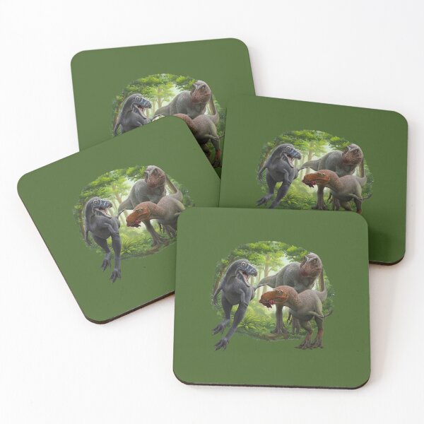 Item preview, Tyrannosaurus Rex Dinosaurs Group in Forest designed and sold by TeeARTHY.