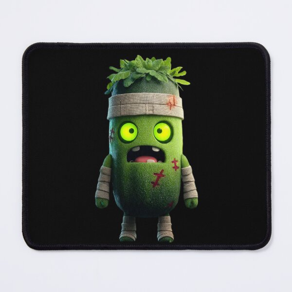Item preview, Cucumber Zombie Mummy Cute Halloween Art designed and sold by DailySparks.
