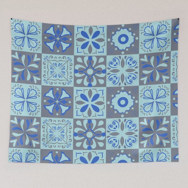 Item preview, Moroccan Blue Tile Mosaic Ceramic designed and sold by DenelleGui.