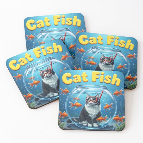 Item preview, Cat Fish Funny Cat in Fish Bowl   designed and sold by TeeARTHY.