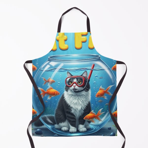 Item preview, Cat Fish Funny Cat in Fish Bowl designed and sold by TeeARTHY.